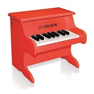 Delson 1822R Piano voor baby's, rood
