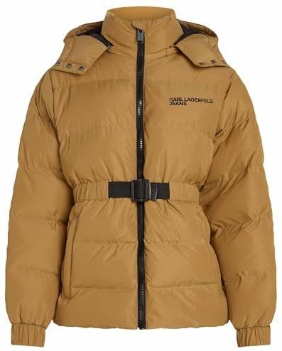 Karl Lagerfeld - Belted Puffer - Bufferjas - Bruin - Regular Fit