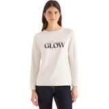 CECIL Shirt met tekst licht greige L