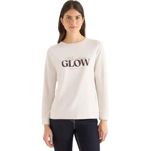 CECIL Shirt met tekst licht greige L