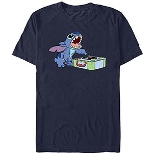 Disney Lilo & Stitch - DJ Stitch Unisex Crew neck T-Shirt Navy blue S
