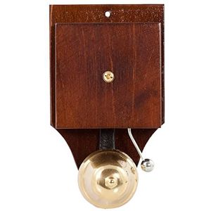 zaMel Hoogwaardige elektromechanische bekabelde deurbel, behuizing van kunststof, montagevriendelijk, betrouwbaar, sensationeel, zorgvuldig afgewerkt, retro 8V donker DNT-971-CIM Sundi Zamel
