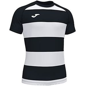 Joma Prorugby II, shirt met korte mouwen, Negro-Blanco, XS Unisex, Negro-Blanco, XS