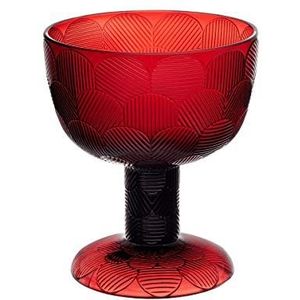 Iittala 1055828 Miranda schaal, glas, cranberry, 14,5 cm