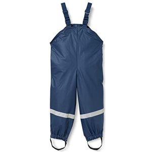 Playshoes Uniseks regenbroek voor kinderen, modderbroek met textielvoering, regenbroek, blauw (marine), 140 cm