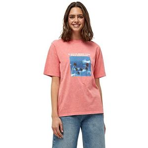 Minus Dames Dania Tee T-shirt, roze flamingo, XS