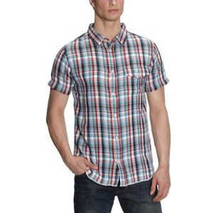 Globe Gordon hemd korte mouw X-Large rood - rouge/bleu/ecru