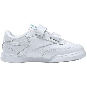 Reebok Unisex Kids Club C 2v Sneakers, White Glegrn Vecblu, 24 EU