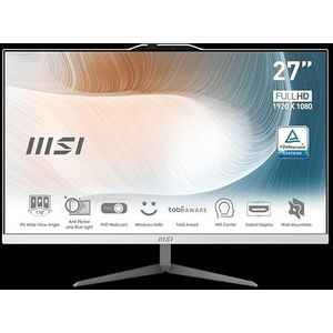 MSI Notebook merk model PC AIO 27 Modern AM272P 12M-416IT i5-1240P 8GB 512GB SSD wit Win 11 Pro