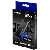 SSDR-GMRE-02T-K0 - Externe SSD - Zwart - 2TB - M.2 - USB Type-C