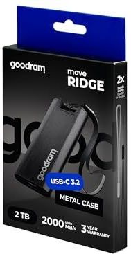 SSDR-GMRE-02T-K0 - Externe SSD - Zwart - 2TB - M.2 - USB Type-C