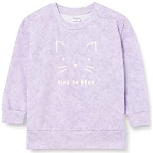 Pinokio Sweatshirt Lilian, 100% katoen, violet, cat, Girls 62-122 (122), Violet Cat Lilian, 122 cm