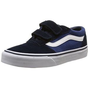 Vans Y Milton V Suede, uniseks low-top sneakers voor kinderen, blauw (f15 Suede/navy/stv Navy), 1 UK (33 EU), Blauw F15 Suede Navy Stv Navy, 32 EU