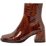 Art - 1706 Verona - Leren Enkellaars - Zwart - 5 tot 8 cm Hakhoogte - Ritssluiting