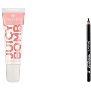 Essence cosmetics essence Juicy Bomb Glossy Lip Gloss 101 & Eyeliner - kajal pencil - 01 black