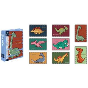 BP - Dinosaurus in sticks, 32 stuks, puzzel, kleur puzzel (356)