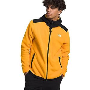 The North Face - Alpine Polartec 200 Full Zip Hooded Jacket - Summit Gold/TNF Zwart - Heren