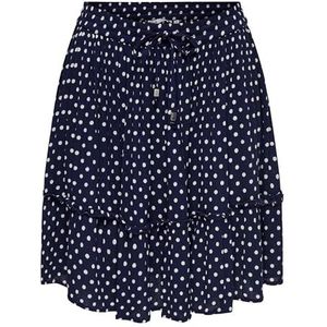 ONLY Dames Onlibiza Life AOP Short Skirt WVN Noos Trendy voorjaar/zomer korte rok met elastische tailleband, night sky, XXS
