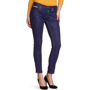Herrlicher Dames Jeans 5705 N9920 Touch Coated Stretch Skinny/Slim Fit (buis) normale tailleband, blauw (tint 333), 28
