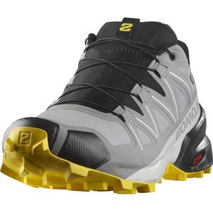 Salomon SPEEDCROSS GORE-TEX heren Hiking Shoe,Sharkskin / Black / Lemon,46 EU