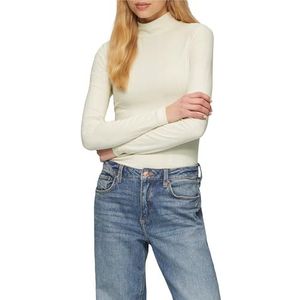 Shirt - Jersey - Effen - Opstaande Kraag - Aansluitende Pasvorm