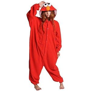 Everglamour Elmo-kostuum, eendelig full-body pak