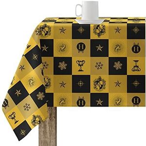 Belum Tafelkleed, 140 x 140 cm, Harry Potter, harsgecoat, vuilafstotend, model Hufflepuff Christmas