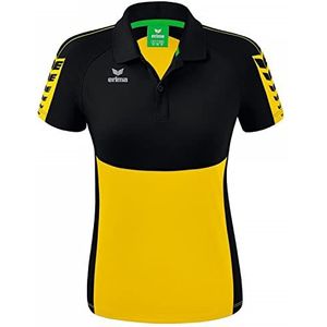 Erima dames Six Wings Sport polo (1112220), geel/zwart, 44