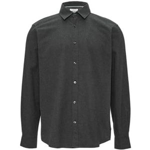 Overhemd - Flanel - Mélange - Lange Mouw - Regular Fit