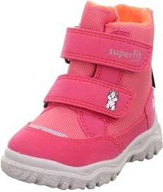 Superfit HUSKY1 warm gevoerde modieuze laarzen voor jongens en meisjes, roze/oranje, 5500, 19 EU, Roze Oranje 5500, 19 EU