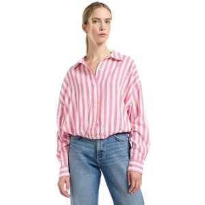 Lee Elastisch damesshirt, Lychee Awning, XL