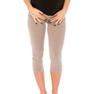 MYSANITY - Modale capri-legging voor zwangerschap - tortelduif, SM