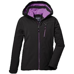 killtec Meisjes Functionele jas met capuchon/winterjas is waterdicht KOW 169 GRLS JCKT, black, 128, 40926-000