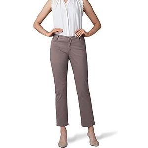 LEE Women's Petite Relaxed Fit All Day Straight Leg Pant, falcon brown, 14 Petite