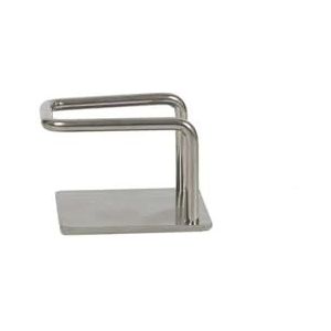 JE CHERCHE UNE IDEE, ME2755, Stainless Steel Adhesive Sponge Holder 4X4X3 cm, Durable stainless steel material, compact minimalist design, easy installation without tools