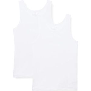 Schiesser Heren 2-pack onderhemd zonder mouw biologisch katoen - 95/5 Organic, Wit_176038, 4XL