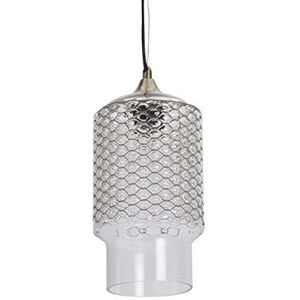 Bella armatuur, glazen hanglamp, 60 W, transparant/messing, ø 15 x H 30 cm