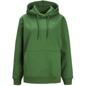 Bestseller A/S Dames JXABBIE RLX LS Every Hood SWT NOOS capuchontrui, formele tuin/print: Medium Green JJXX logo, S, Formal Garden/Print:medium Green Jjxx Logo, S