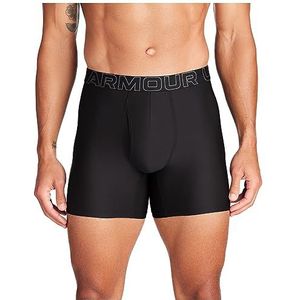 Under Armour Heren Tech Mesh boxershorts, 15,2 cm, 2 stuks, zwart, effen, 3-pack, XL