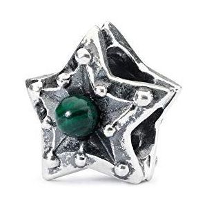 Trollbeads Dames Bead Star van de hoop 925 zilver kristal groen - TAGBE-00220