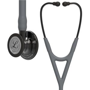 3M Littmann Cardiology IV Diagnostische Stethoscoop, borststuk met hoogglanzende rookkleurige afwerking, grijze slang, rookkleurige steel en rookkleurige headset, 69 cm, 6238