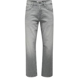 Onsedge - EDGE - Mid Waist Straight Fit Jeans - Mid Wash