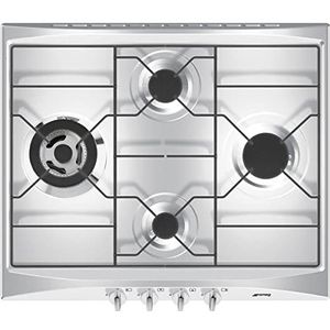 SMEG SR264X2, SELEZIONE-gaskookplaat, Stainless steel