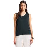 Street One Dames V-hals top, groen (pijnboom), 34