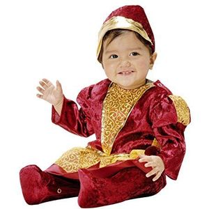 Joker Q716-001 Prinses carnavalskostuum in omslag, Bourdeaux en goud