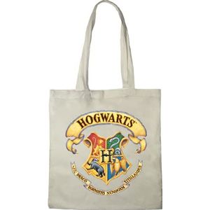 HARRY POTTER Tote Bag, Hogwarts, Referentie: BWHAPOMBB001, Ecru, 38 x 40 cm