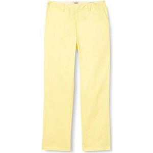 Scotch & Soda Dames Abott-Mid Rise Tapered Organic Cotton Chino Broek, Popcorn 5419, Geel, popcorn 5419, 25W x 32L