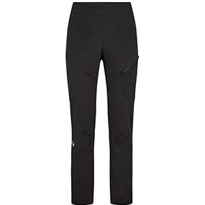 Ziener NEBIL softshellbroek voor heren, langlaufen, winddichte voorkant, elastische achterkant, zwart, 50