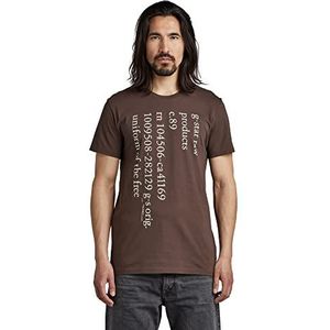 G-STAR RAW Heren Lagere Case Text T-shirt, Blue (Retro Blue C506-937), S