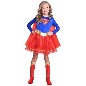 (9906074) Girls Classic Warner Bros Supergirl Child Kids Fancy Dress Costume (3-4 Years)
